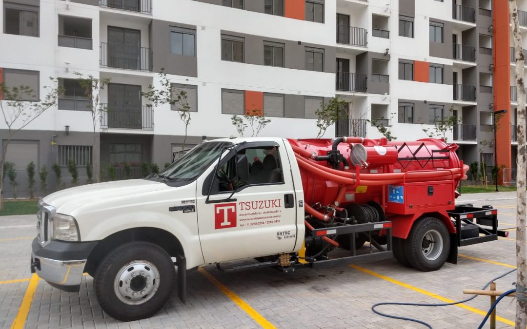 Limpeza pós obra em tubulação